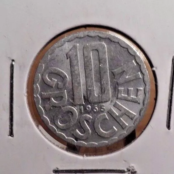 Circulated 1965 10 Groschen Austrian Coin (92216)2