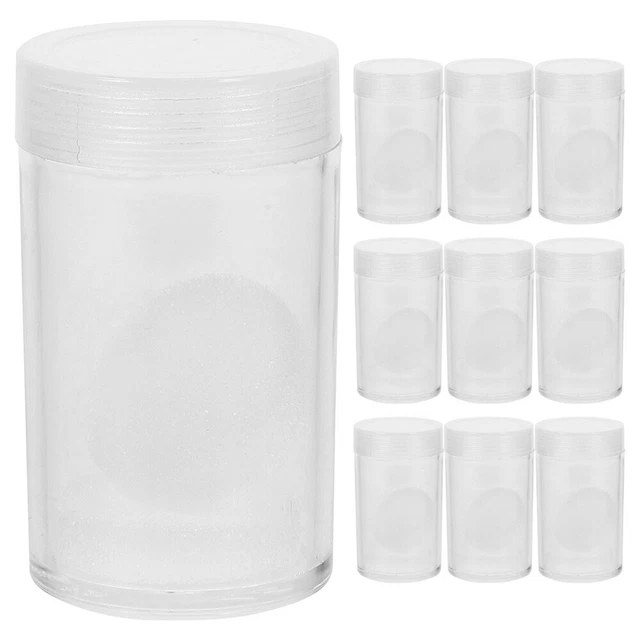 20 Pcs Coin Box Clear Organizer Coins Collector Case Commemorative Container