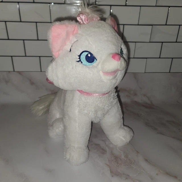 DISNEY STORE ARISTOCATS Marie Plush White Cat Stuffed Animal 12" Kitten