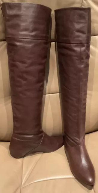 NEW~ Pour La Victoire Women’s Brown Over-The-Knee  Boots  7 M Made in Brazil