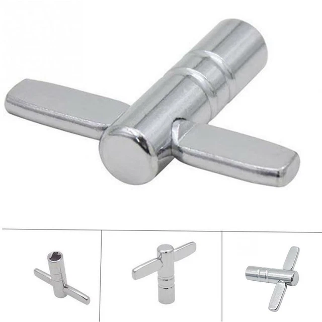 Drum Tuning Key Adjustment Wrench Silver Metal Percussion A7Z8 O0Q8 F5X3 Q7K3