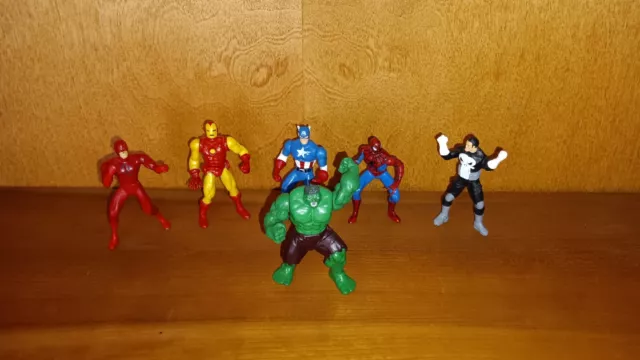 2003 Toy Biz Die-Cast Lot of 6 Marvel Mini Figures