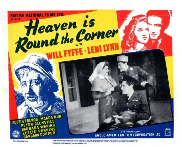 Heaven Is Around The Corner Original Lobby Card 1944 Will Fyffe Leni Lynn