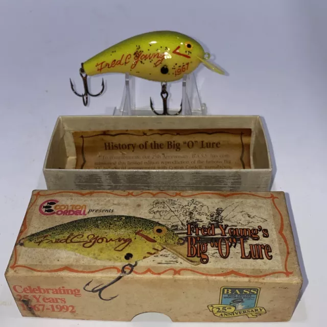 VINTAGE FRED C. Young Big-O Cordell Fishing Lure Excellent