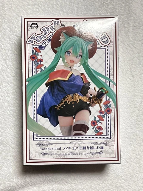 Hatsune Miku Wonderland Figure Cat In Boots Prize