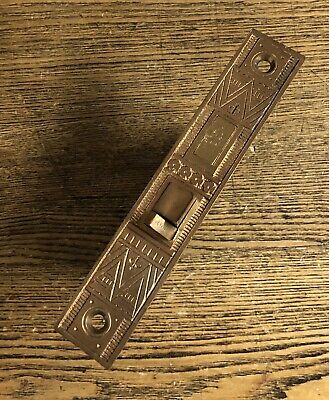 Large Antique Fancy Bronze Faced “CORBIN” Mortise Lock, Patented 1878