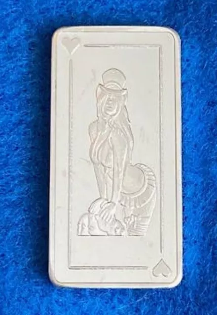SEXY! Hot "Mad Hatter" Girl - 10 Gram .999 Fine Silver Bullion Art Proof Bar!!