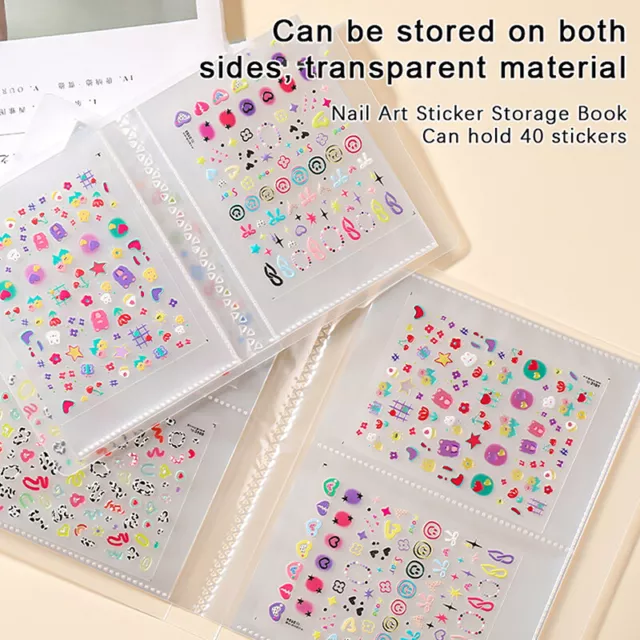Collecting Stickers Collecting Tools Storage Book Nail Art Stickers Storage