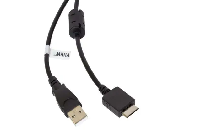 USB-Kabel für Sony Walkman NWZ-E584 NWZ-E575 NWZ-E575B MP3 Player schwarz