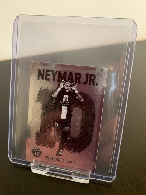Neymar JR Art Crack Foil Sticker Panini Ligue 1 Foot 2023 Collection #240 PSG