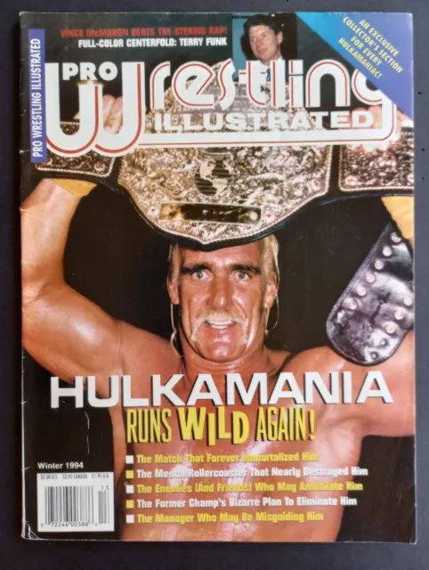Pro Wrestling Illustrated Winter 1994 Hulk Hogan Vince McMahon Steroid Trial WWF Pro Wrestling Illustrated Winter 1994 Hulk Hogan Vince McMahon Steroid Trial WWF