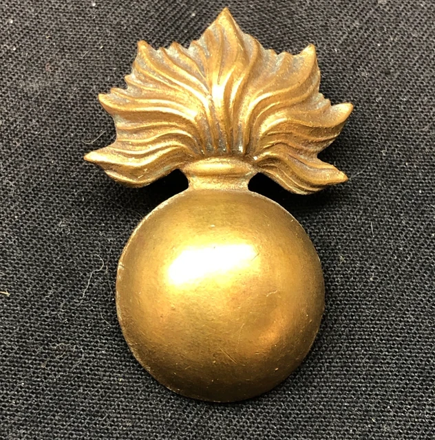 GENUINE WW2 BRITISH Army Brass Cap Badge - Royal Marines Artillery £11. ...