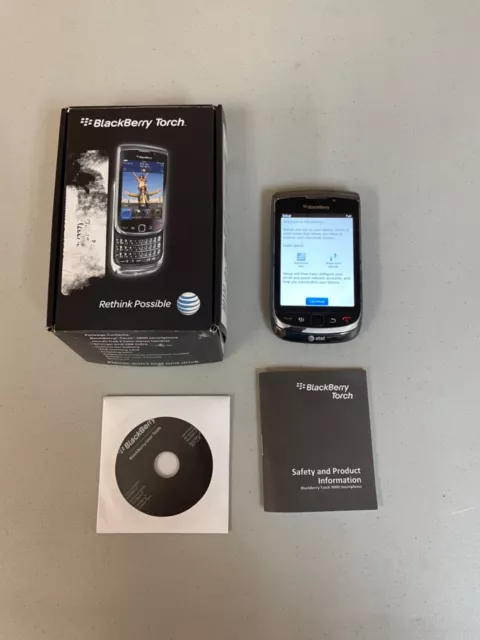 BlackBerry Torch 9800 -- Black (AT&T) Smartphone USA only