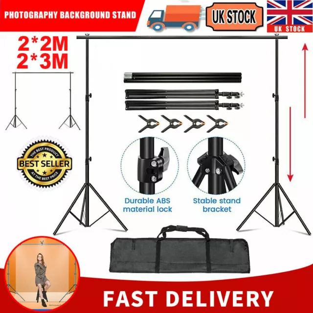Adjustable Photography Background Support Stand Photo Backdrop Crossbar Kit