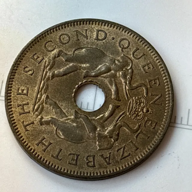 Rhodesia And Nyasaland Rare Coin! 1955