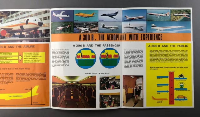 Airbus A300B Manufacturers Sales Brochure / Cutaway Poster - Airbus Industrie 3