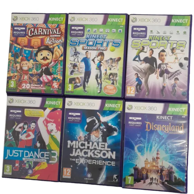 Xbox 360 Kinect Games Bundle Joblot