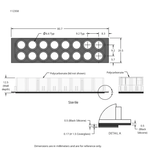 Grace Bio labs™ CS16-CultureWell™ Removable Chambered Coverglass LABORATORY LAB 2