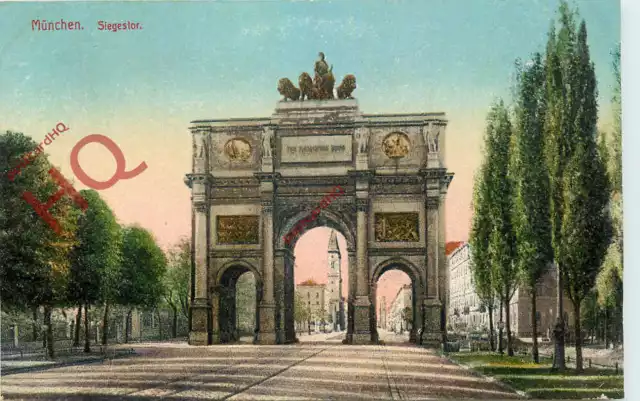 Picture Postcard: Munich, Munchen, Siegestor