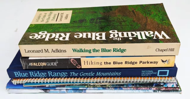 Lot of 11 books, mags, pamphlets on the Blue Ridge Parkway, mountains, hiking