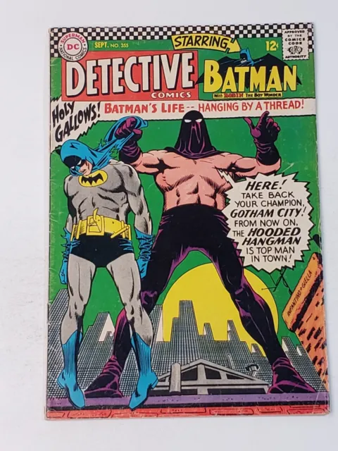 Detective Comics 355 DC Comics Batman Elongated Man Zatanna Silver Age 1966