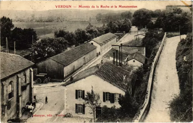 CPA Militaire Verdun - Montée de la Roche et la Manutention (90998)