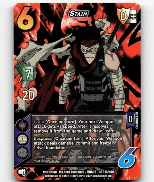 UniVersus Stain My Hero Academia: Heroes Clash 1st Edition UC
