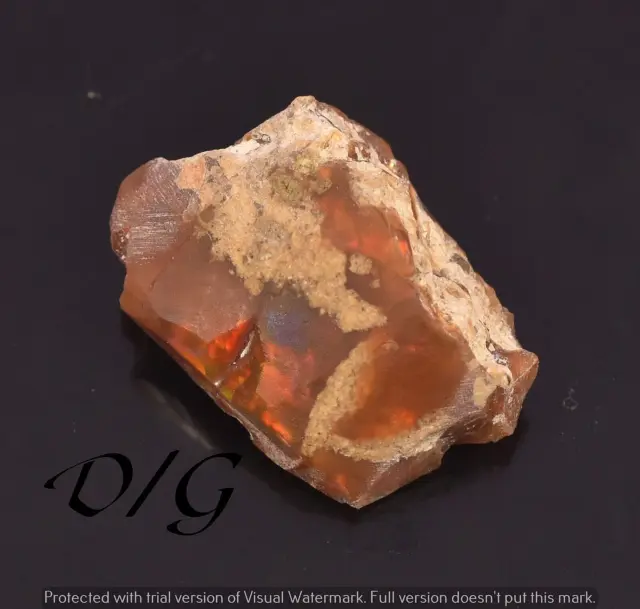 11,35 Ct Naturel Brut Multi Feu Magnifique Opale Australienne Excellente...