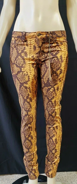 HOT TOPIC Watch LA Women's stretch animal print Jeans JR Sz 5 NWT