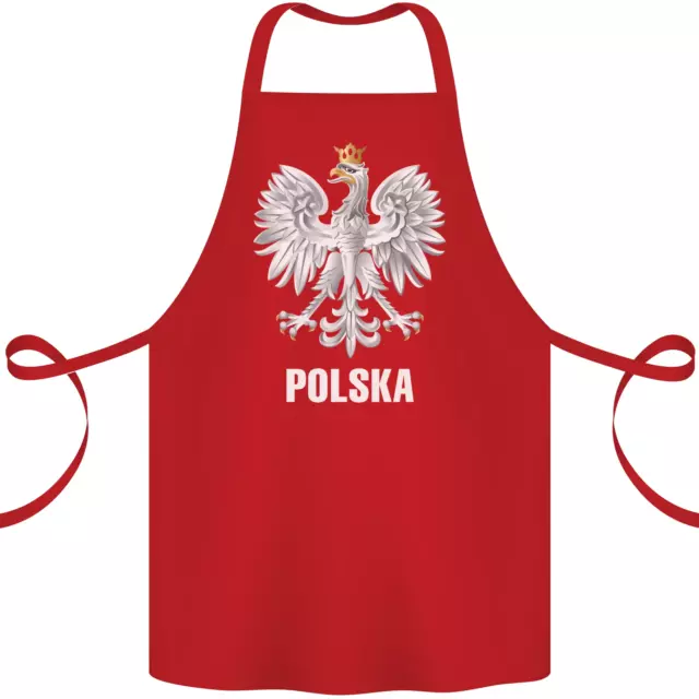 Polska Orzel Pologne Drapeau Lustrant Football Tablier Coton 100% Organique
