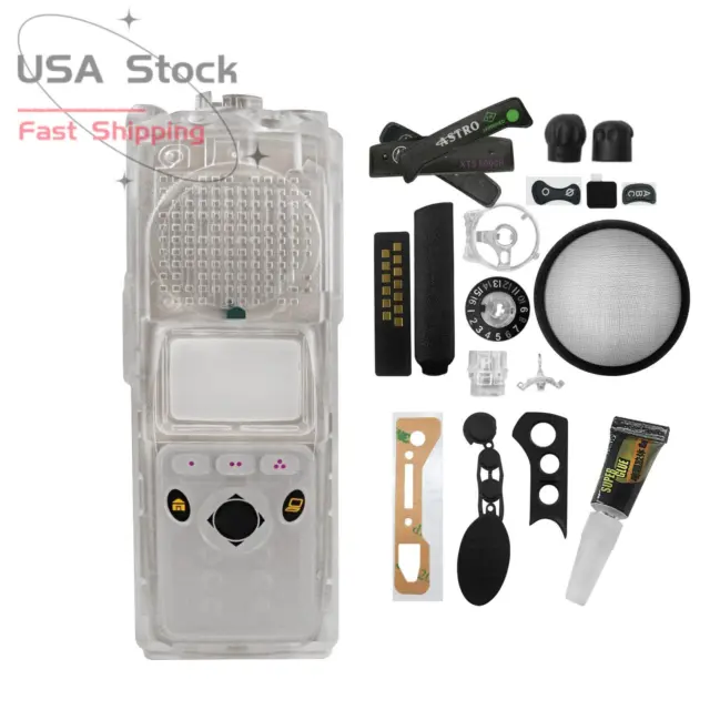 Replacement Housing Case Fits For XTS5000 Model 2 Radio with Lables Transparent