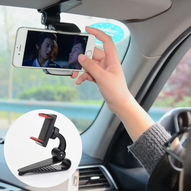 Supporto supporto montaggio visiera solare auto 360° per telefono fotocamera GPS PDA DVR digitale