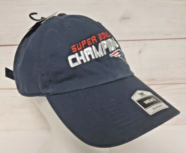 New England Patriots Super Bowl LI Champions Blue Hat, Cap Adjustable One Size