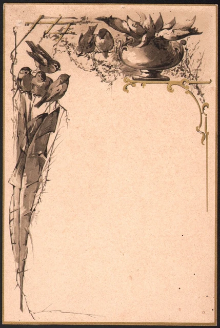 Menu Vierge Vintage Circa 1920 - Gravure Et Imprimerie Stern Paris - Années Folles