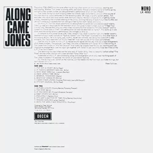 Tom Jones - Along Came Jones (LP, Album, Mono) 2