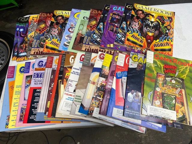 GameRoom Magazine Lot Pinball, Arcade, Jukebox, And More
