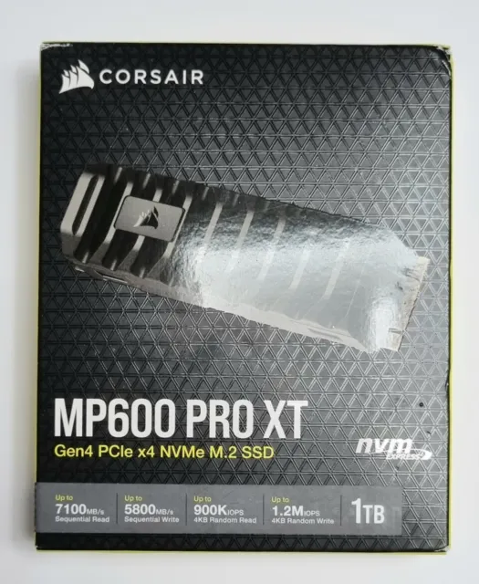 CORSAIR Disque SSD 1To M.2 NVMe 2280 PCIe x4 Gen4 x4 MP600 Pro XT