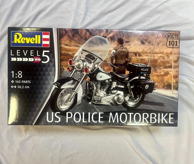 Maquette moto Revell 07915 1/8 US Police Motorcycle - Le Petit Bolide