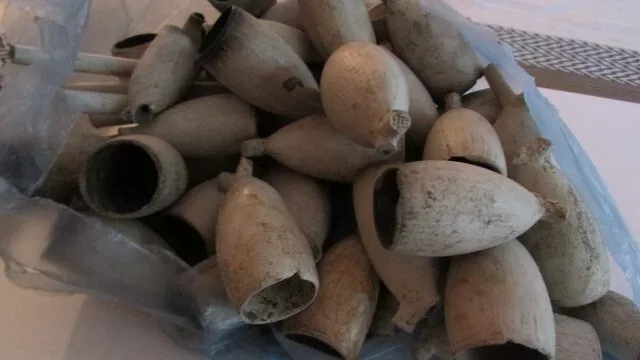 50 18th Century Dutch Clay Pipe Bowls