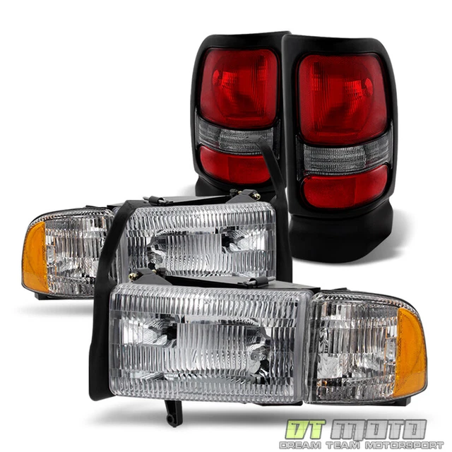 19942001 DODGE RAM 1500 2500 Headlights Headlamps+Tail Lights Lamps