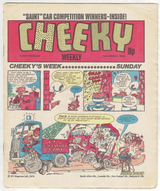 Cheeky Weekly comic 24th March 1979 - combined P&P