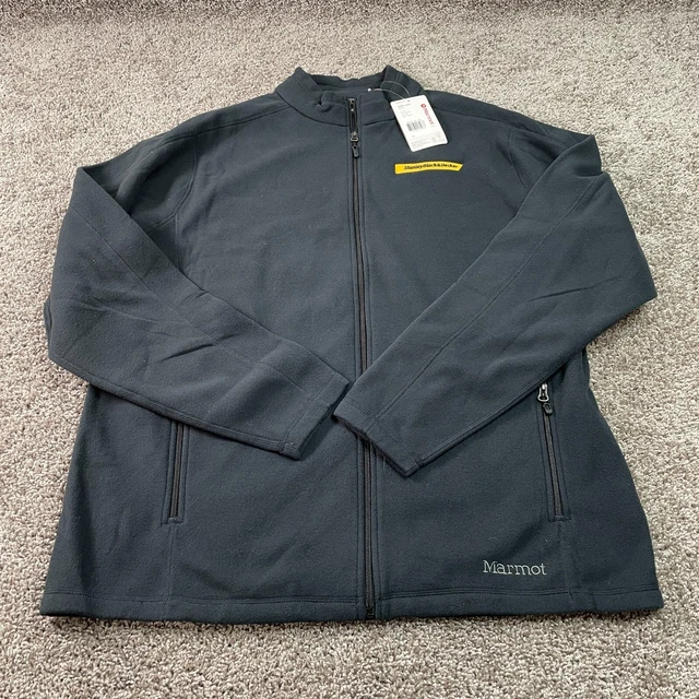 Marmot Jacket Adult 2XL XXL Gray Blue Stanley Black & Decker Mens New