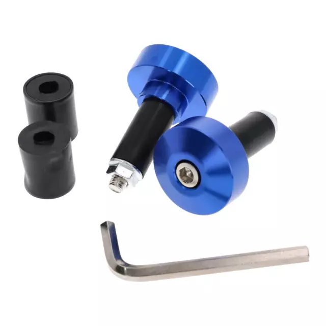 Lenkerenden Lenkergewichte 2x 42,5g für Lenker 13-19 mm blau für Motorrad Quad