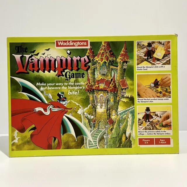 The Vampire Game Waddingtons Vintage 1987 Board Game - COMPLETE - 1980s Game