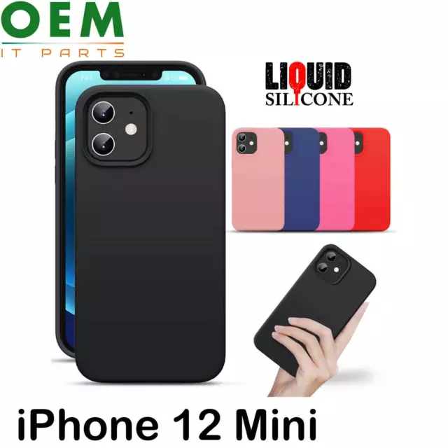 Für Apple iPhone 12 Mini Hülle Flüssiges Silikon Luxus Dünne Soft Handy Hülle Neu