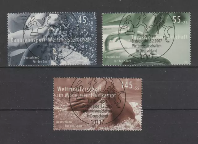 Bund  Mi.-Nr. 2585 -2587 mit Ersttagssonderstempel Ersttag ESST BERLIN und Gummi