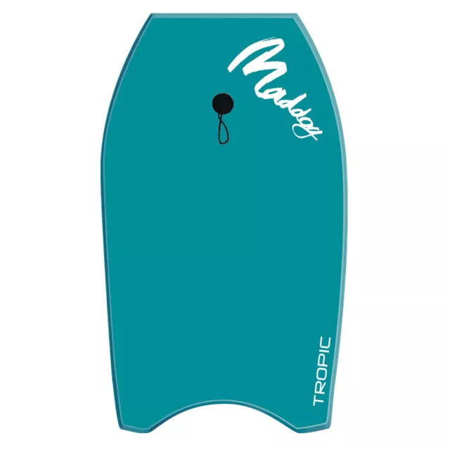 Maddog Tropic 84cm Bodyboard Water Sports/Beach Crescent Tail Surfing Board GRN