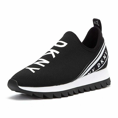 DKNY Marcel Slip On Scarpe da ginnastica Nero Taglia UK 5.5 EU 38.5 RRP £ 125 