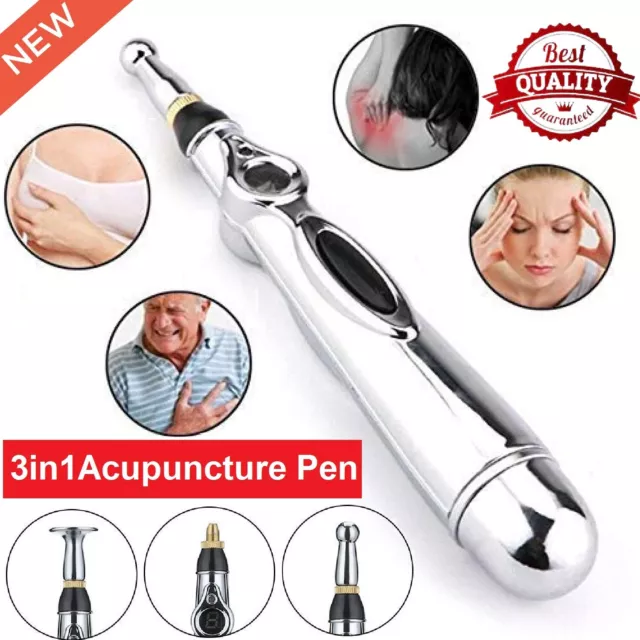 Electronic Acupuncture Pen Electric Meridian Body Massager Pain Relief Therapy