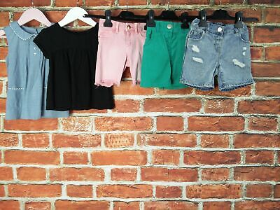 Girls Bundle Aged 2-3 Year Next H&M Summer T-Shirt Top Shorts Skirt Denim 98Cm